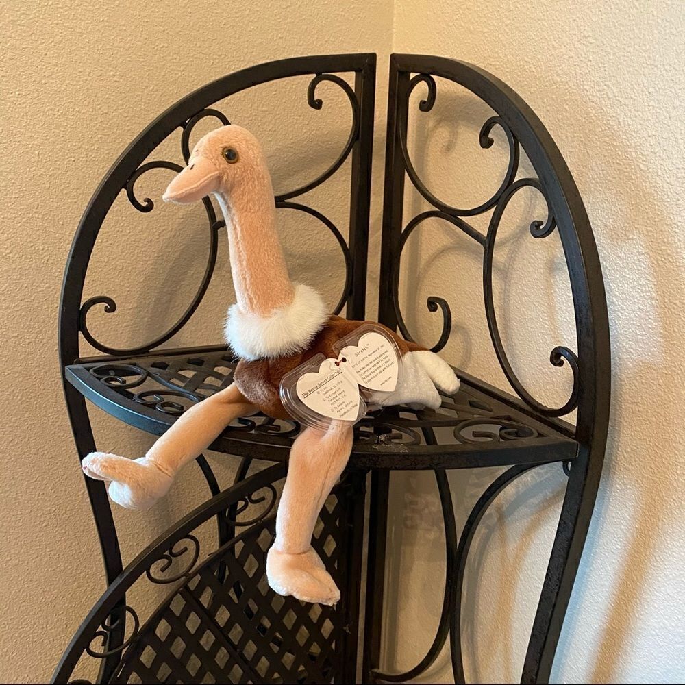 TY Beanie Baby Stretch Ostrich 90s NEW Vintage Collectible